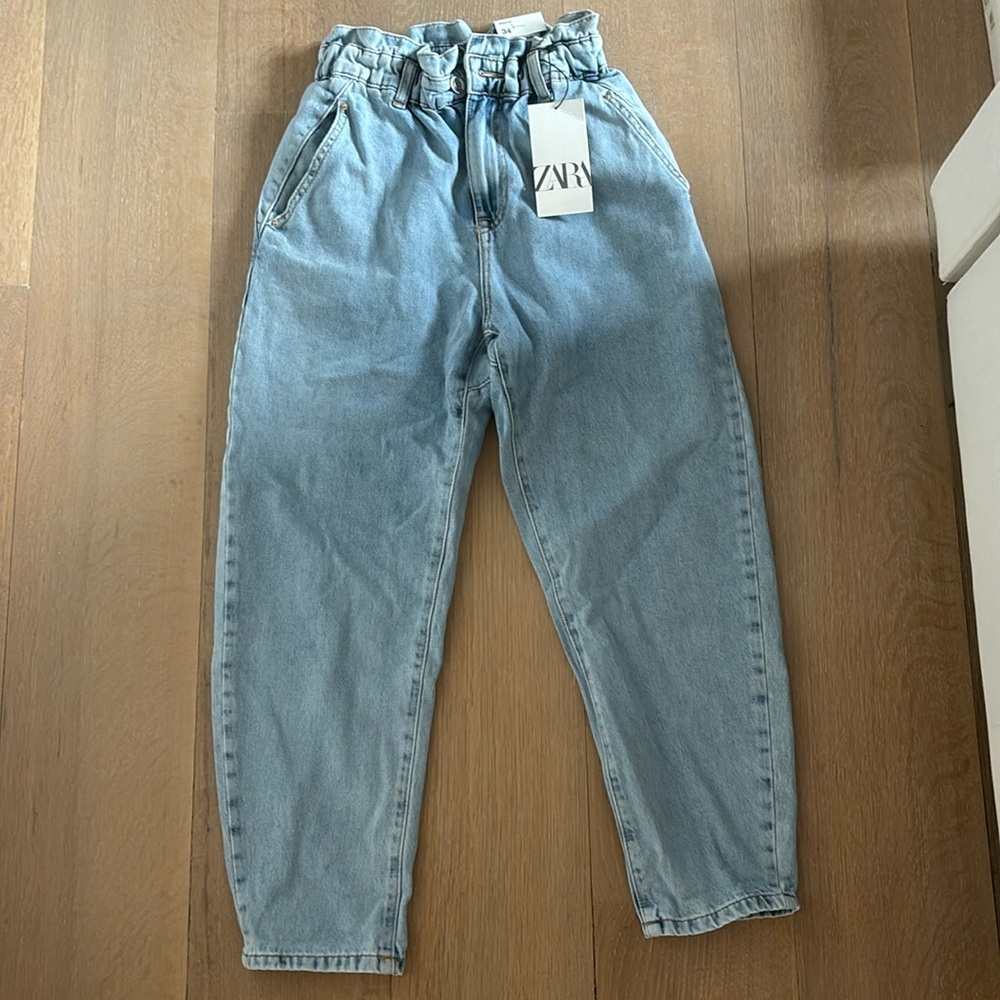 NWT Zara blue baggy jeans